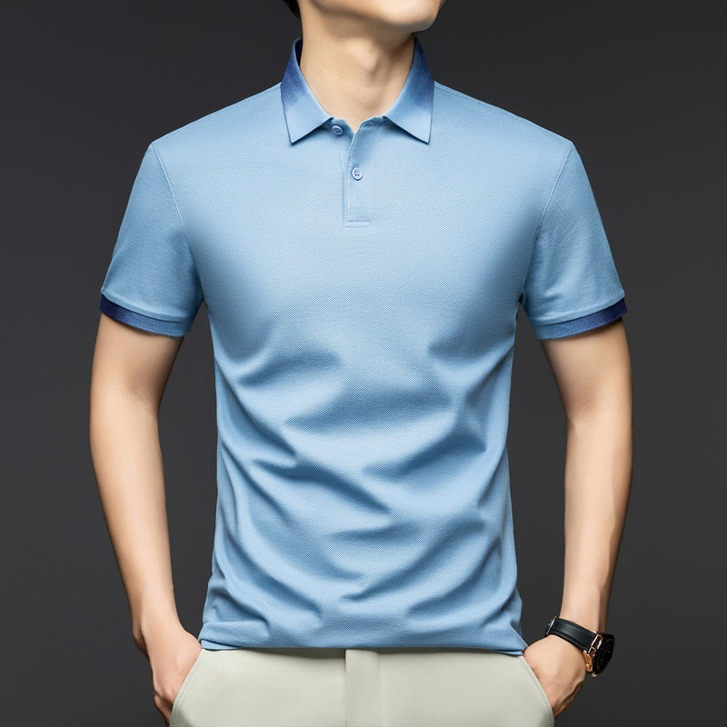 Herren modisches Poloshirt mit atmungsaktiver Struktur Echoarchiv