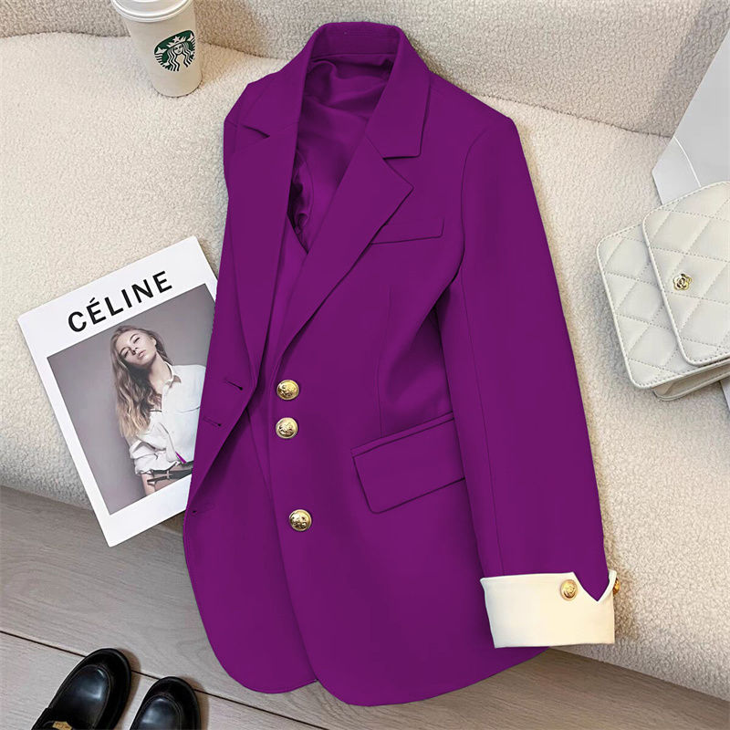 Damen Eleganter Blazer mit Goldknopfdetails Echo Archiv