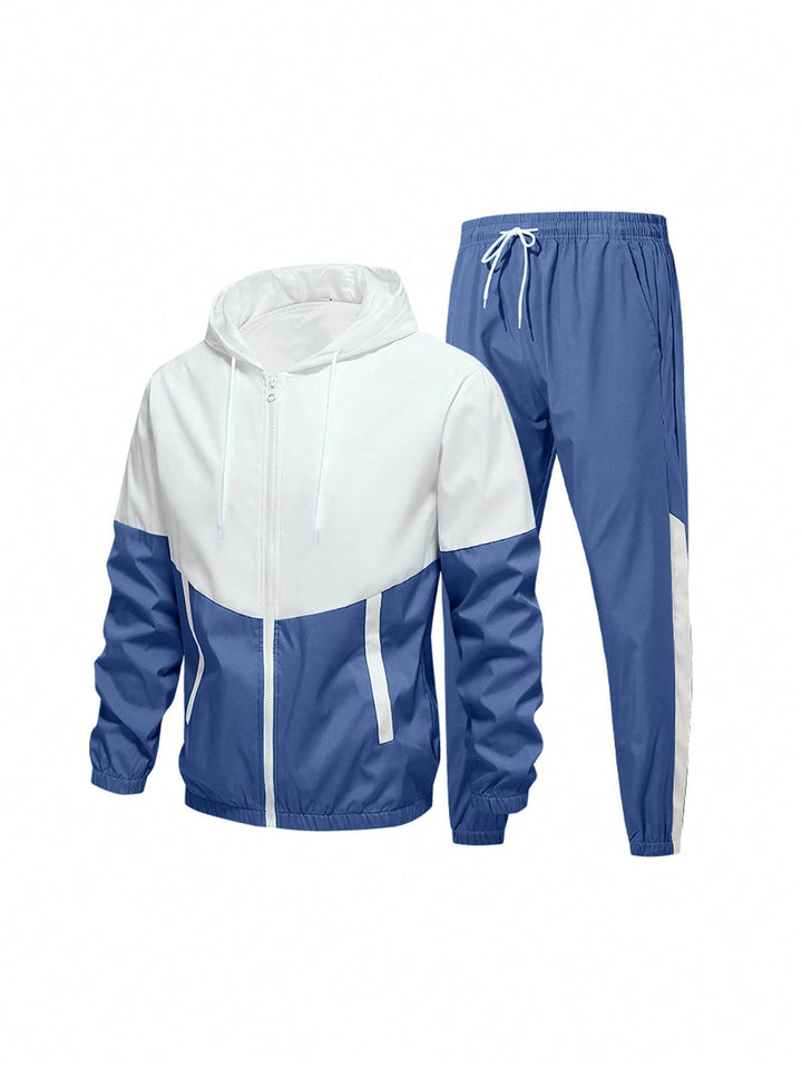 Herren Sportanzug mit atmungsaktiver Jacke und elastischen Jogginghosen Echoarchiv