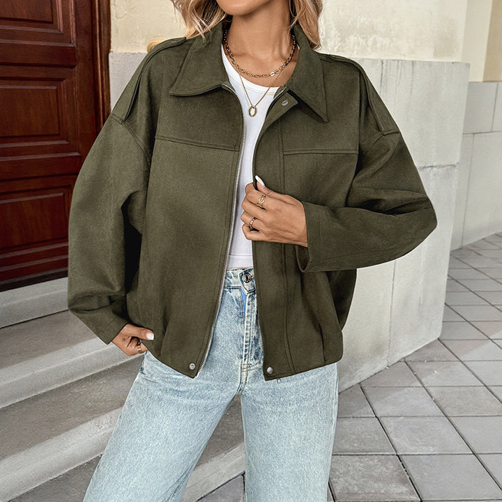 Damen Trendige Overshirt Jacke Echo Archiv