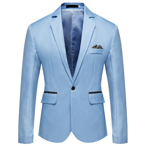 Herren Eleganter Blazer mit seidig-matter Oberfläche und Knopfdetails Echoarchiv