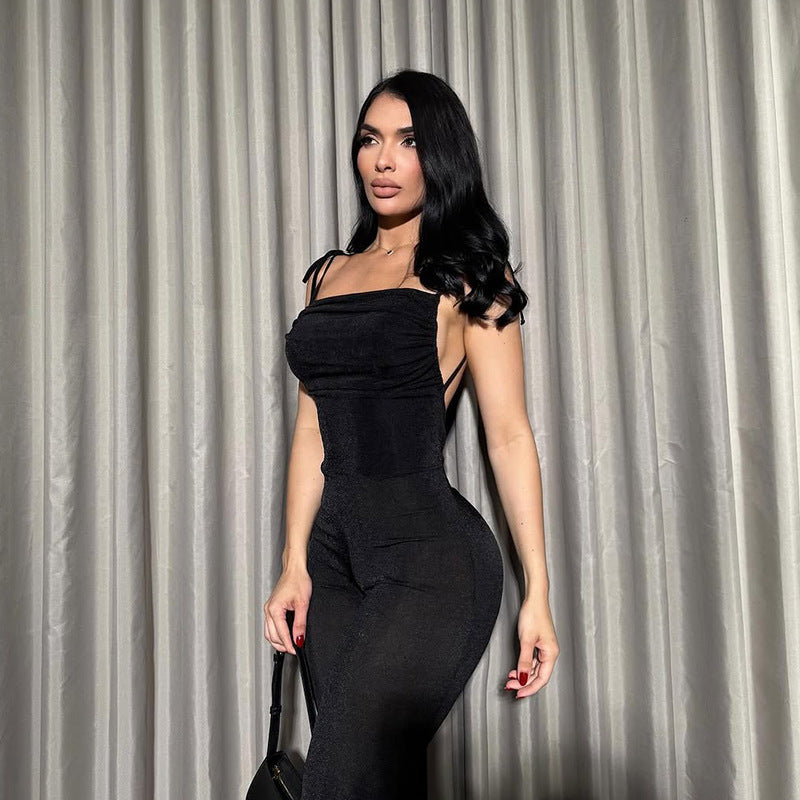 Damen Eleganter Jumpsuit mit figurformendem Schnitt Echo Archiv