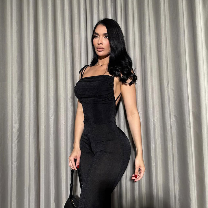 Damen Eleganter Jumpsuit mit figurformendem Schnitt Echo Archiv