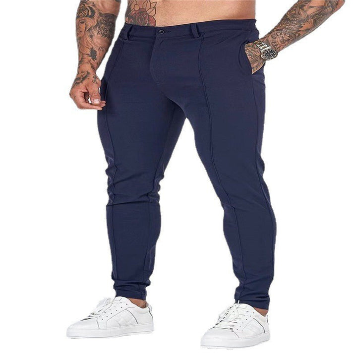 Herren Modische Slim-Fit Jogginghose mit elastischem Bund und seitlichen Taschen Echoarchiv