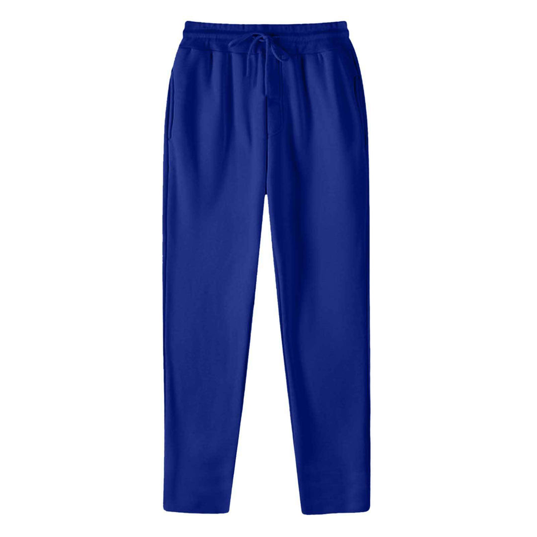 Herren nan geradlinige Sweatpants aus melierter Baumwollmischung mit elastischem Bund Kordelzug und Seitentaschen Echo Archiv