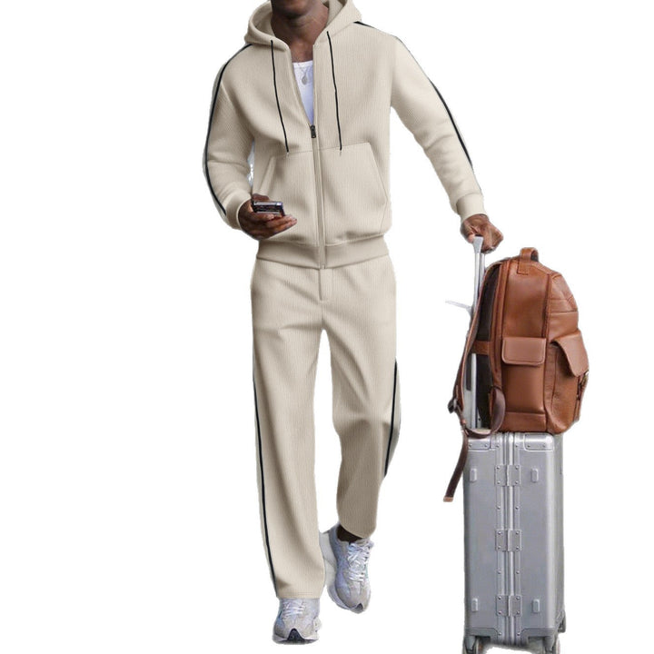 Herren Sportlicher Zweiteiliger Jogginganzug mit modernem Schnitt und praktischen Taschen Echoarchiv