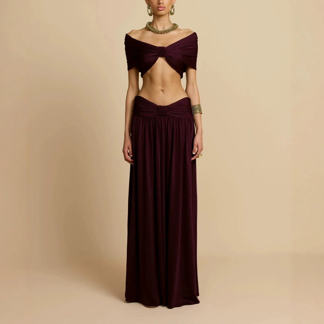 Damen Elegantes Maxikleid mit innovativem Knotted-Design Echo Archiv
