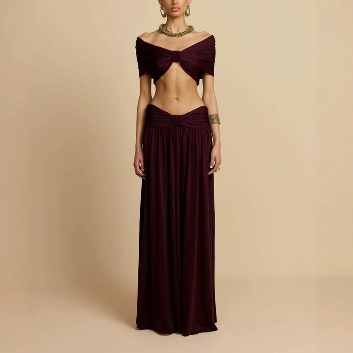 Damen Elegantes Maxikleid mit innovativem Knotted-Design Echo Archiv