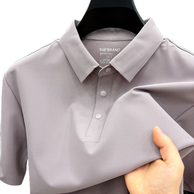Herren Poloshirt mit atmungsaktivem Funktionsgewebe und innovativer Knopfleiste Echoarchiv