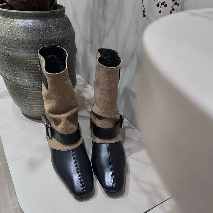Damen Elegante Stiefeletten mit modischem Riemendesign Echo Archiv