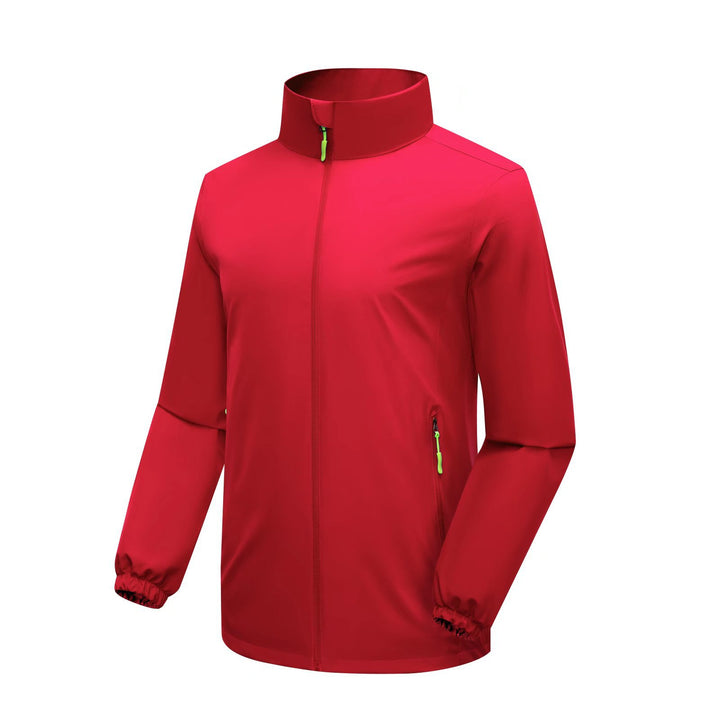 Herren Leichte Softshell‑Regenjacke mit hohem Stehkragen und winddichter Mikrofaserschale Echoarchiv