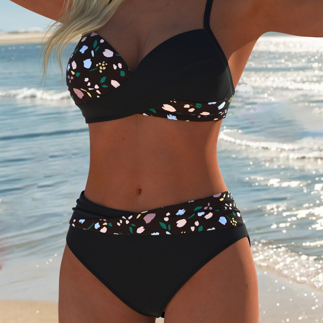 Damen Bikini-Set mit elegantem Balconette-Oberteil und hohem Taillenschnitt Echo Archiv
