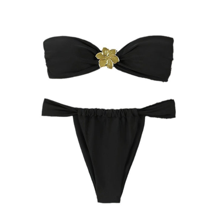 Damen Bandeau-Bikini-Set mit elegantem Schmuckdetail Echo Archiv