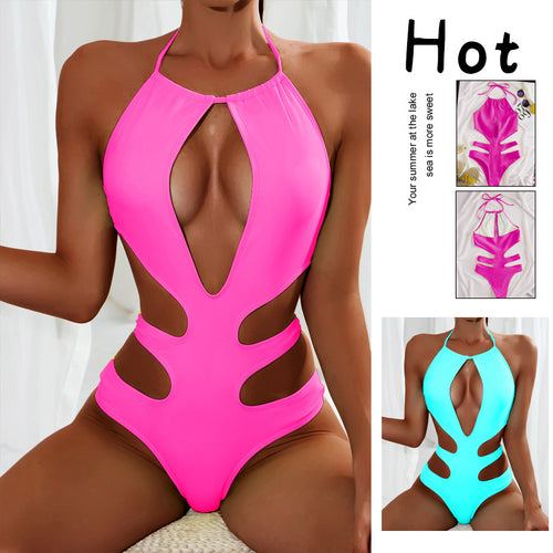 Damen Einteiler Badeanzug mit avantgardistischen Cut-out-Details Echo Archiv