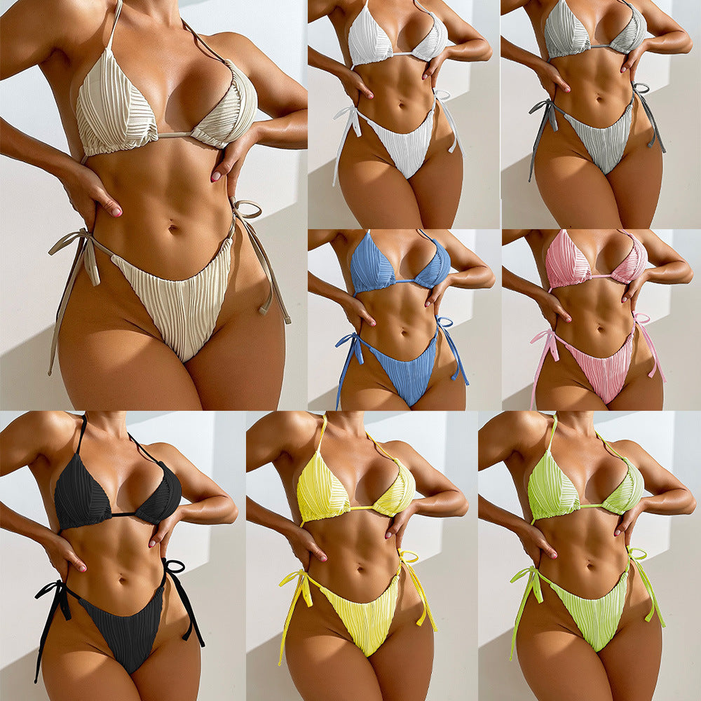 Damen Triangel-Bikini mit eleganten Rüschendetails Echo Archiv