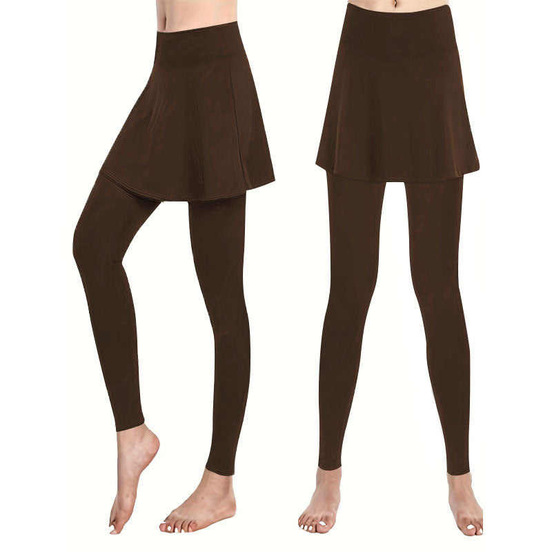 Damen Leggings mit integrierter Skirtschnitt Echoarchiv
