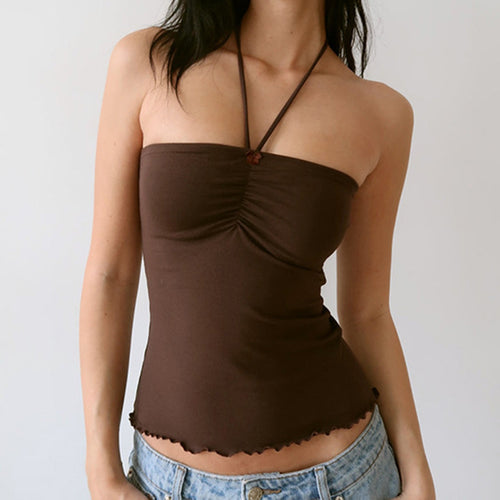 Damen Bandeau-Top mit raffinierten Raffungselementen und verstellbaren Trägern Echo Archiv