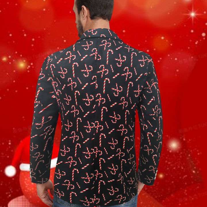 Herren festlicher Blazer mit Schleifen- und Zuckerstangenmuster Echoarchiv
