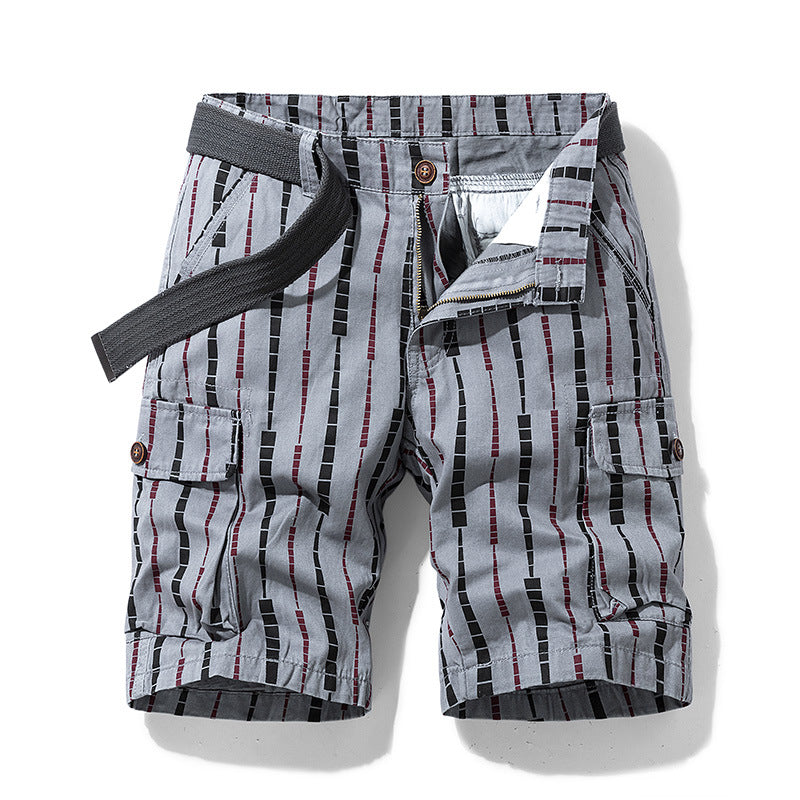 Herren modische Cargoshorts mit multifunktionalen Taschen und elastischem Bund Echoarchiv