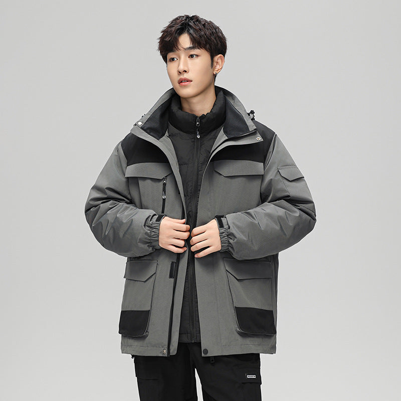 Damen Modische Funktionsjacke mit Hohem Kragen Echoarchiv
