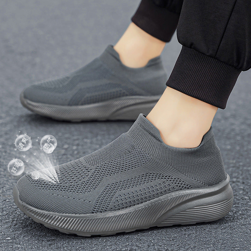 Unisex Atmungsaktiver Strick-Slipper-Sneaker mit Memory-Fußbett Echoarchiv