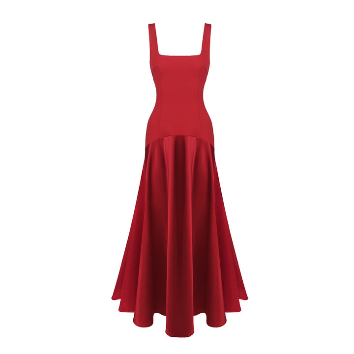 Damen Elegantes Maxikleid mit A-Linien-Silhouette und schmalen Trägern Echo Archiv
