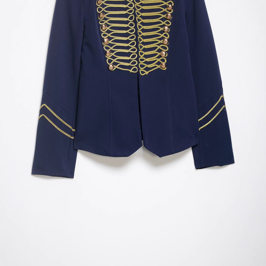 Damen Gala-Militärblazer im Parade‑Stil mit Kordelbesatz und Stehkragen Echo Archiv