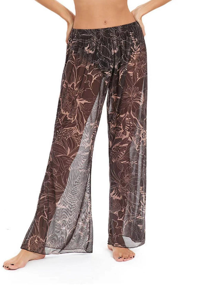 Damen Elegante Strandhose mit floralem Muster Echo Archiv