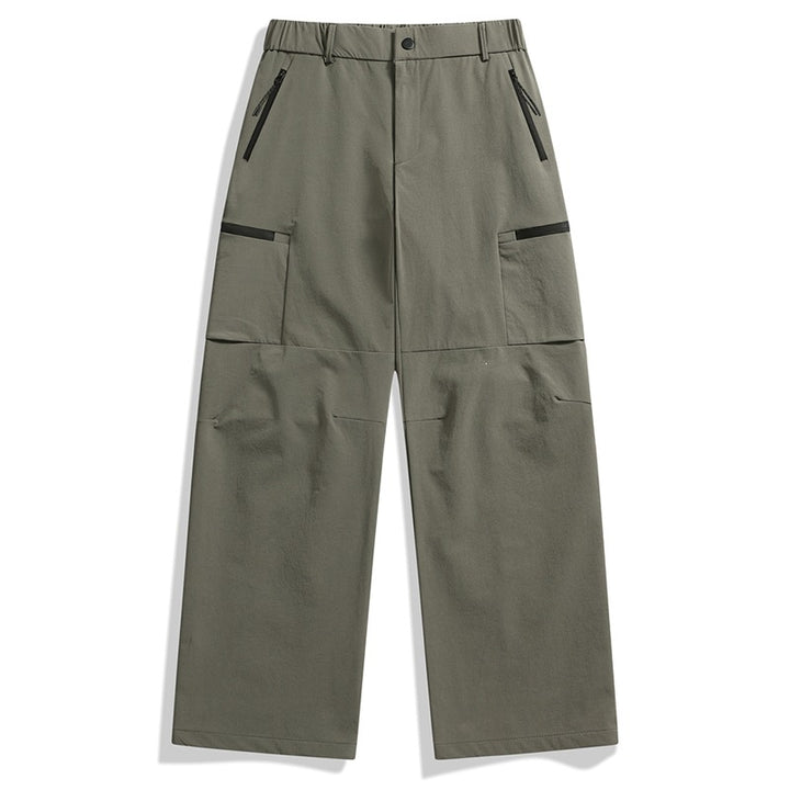 Herren Technische Utility-Cargo-Hose mit weitem Bein, elastischem Bund & Reißverschlusstaschen Echo Archiv