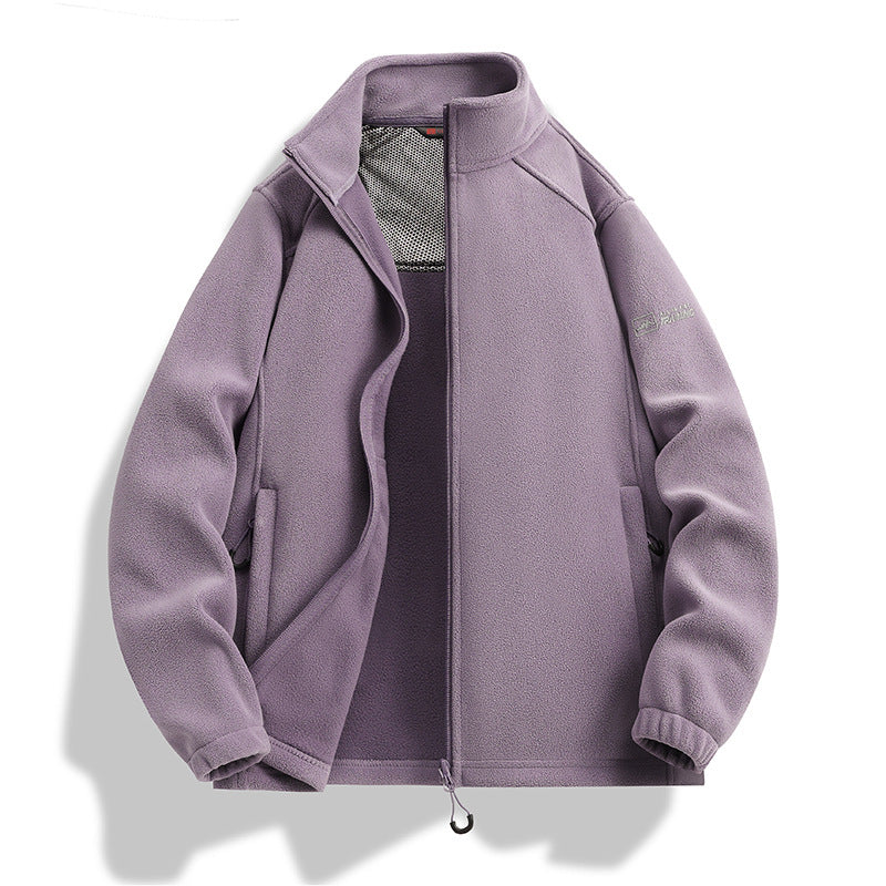 Herren Fleecejacke mit Stehkragen, Windabweisender Microfleece und Reißverschlusstaschen Echo Archiv