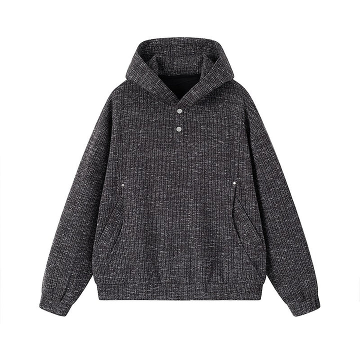 Damen Modischer Kapuzenpullover mit Knopfdetails Echo Archiv