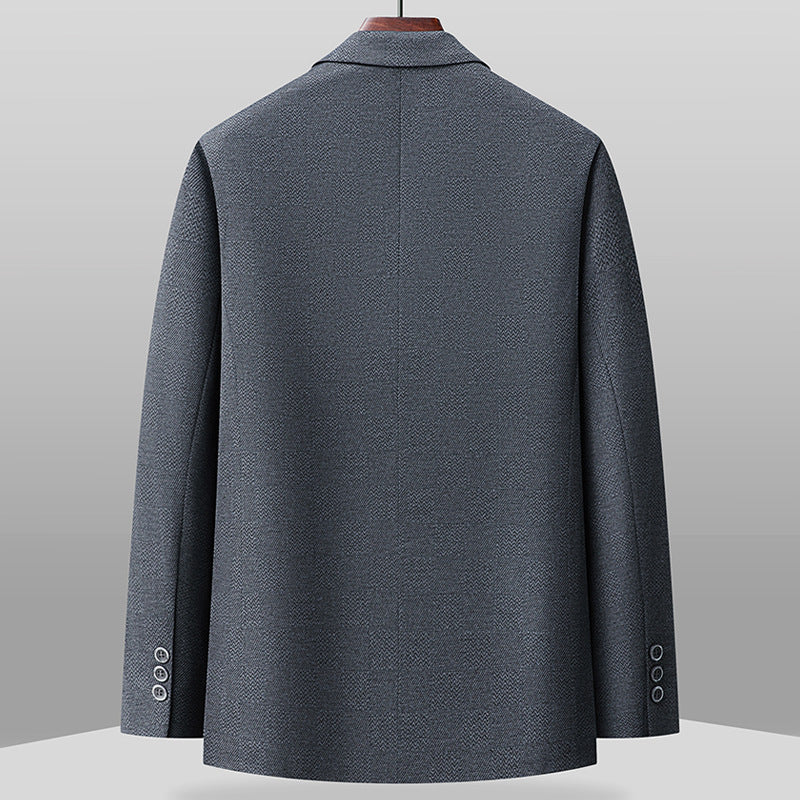 Herren eleganter Blazer mit feinem Strukturmuster Echoarchiv