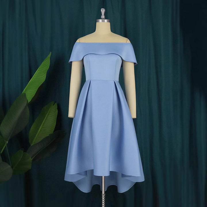 Damen Elegantes Off-Shoulder Kleid mit asymmetrischem Saum Echo Archiv
