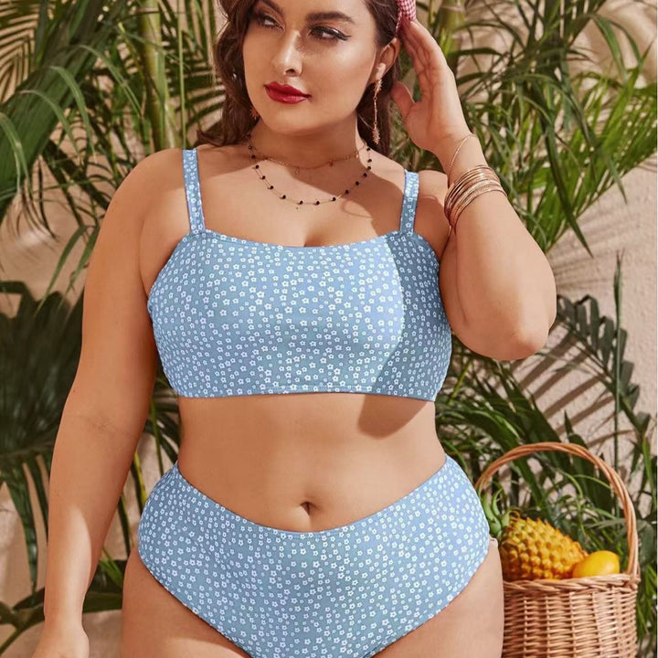 Damen Hochgeschnittener Bikini mit verspieltem Punktedesign Echo Archiv