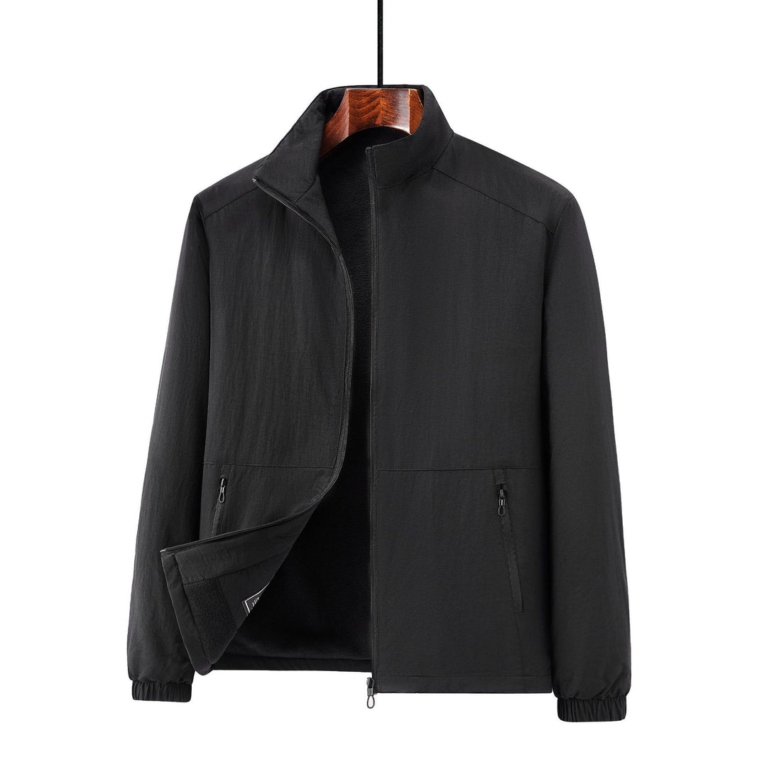 Herren Leichte Übergangsjacke mit Fleece-Innenfutter und Stehkragen Echo Archiv