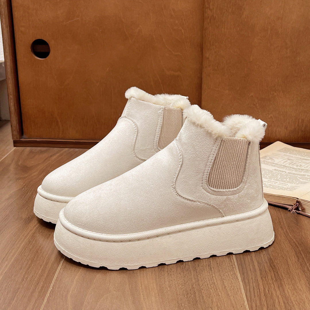 Damen Gefütterte Chelsea‑AnklEcho Archivoots mit Faux‑Fur, elastischem Einsatz und Plateau‑Sohle Echo Archiv