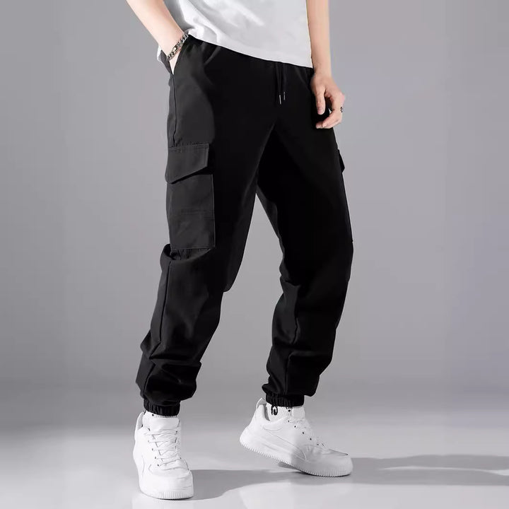 Herren Cargo-Hose mit elastischem Bund und praktischen Seitentaschen Echoarchiv