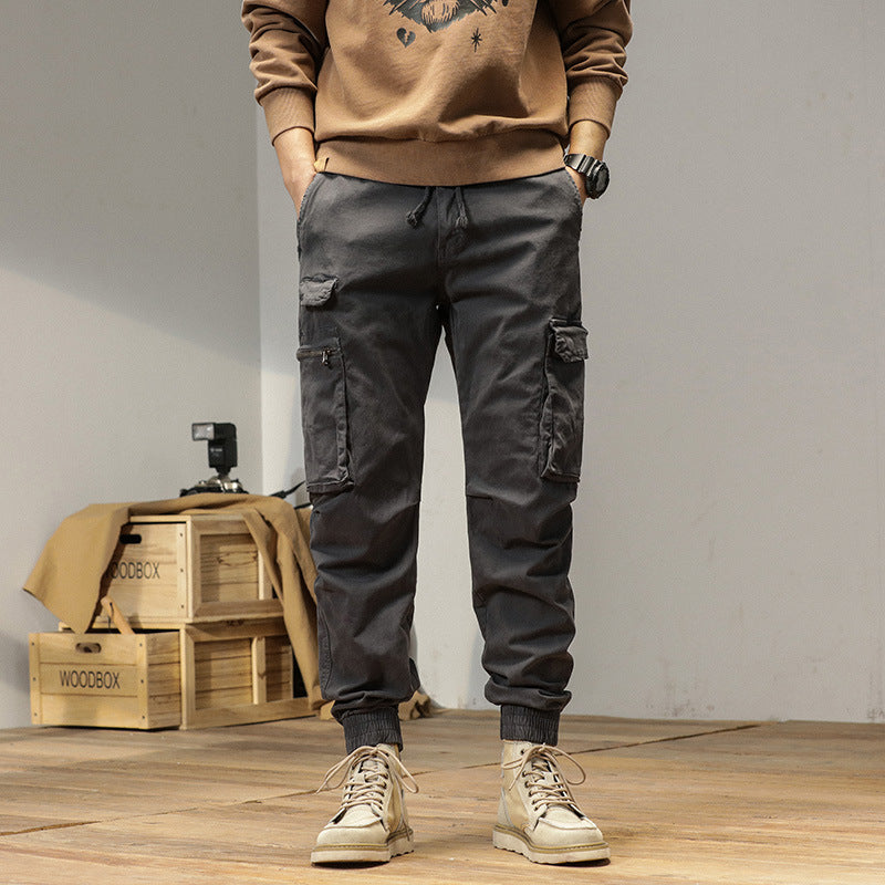 Herren Tapered-Cargo-Jogger aus robustem Canvas mit Utility-Taschen und Elastikbündchen Echo Archiv