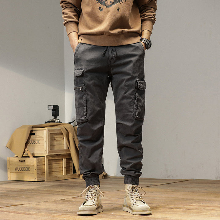 Herren Tapered-Cargo-Jogger aus robustem Canvas mit Utility-Taschen und Elastikbündchen Echo Archiv