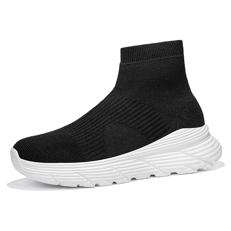 Damen nan nahtloser Strick-Freizeitsneaker mit sockenkragen und stoßdämpfender Profilsohle Echo Archiv