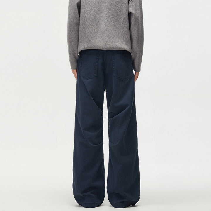 Damen Extraweite Palazzohose aus Baumwoll-Twill mit markanten Knieabnähern Echo Archiv