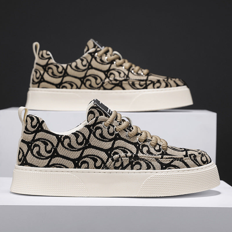 Damen modische Sneakers mit dekorativem Muster und rutschfester Sohle Echo Archiv