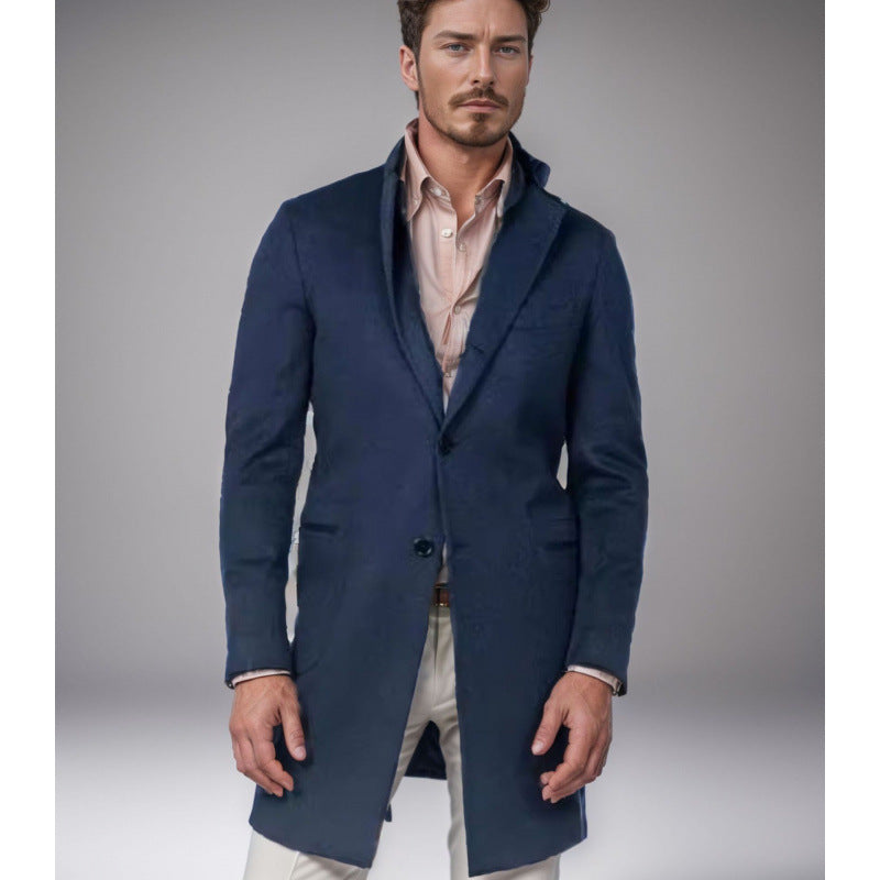 Herren modischer und eleganter Slim-Fit Mantel Echoarchiv