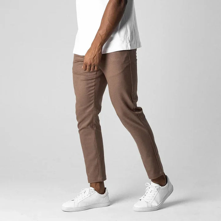 Herren elegante Slim-Fit Chinohose Echoarchiv