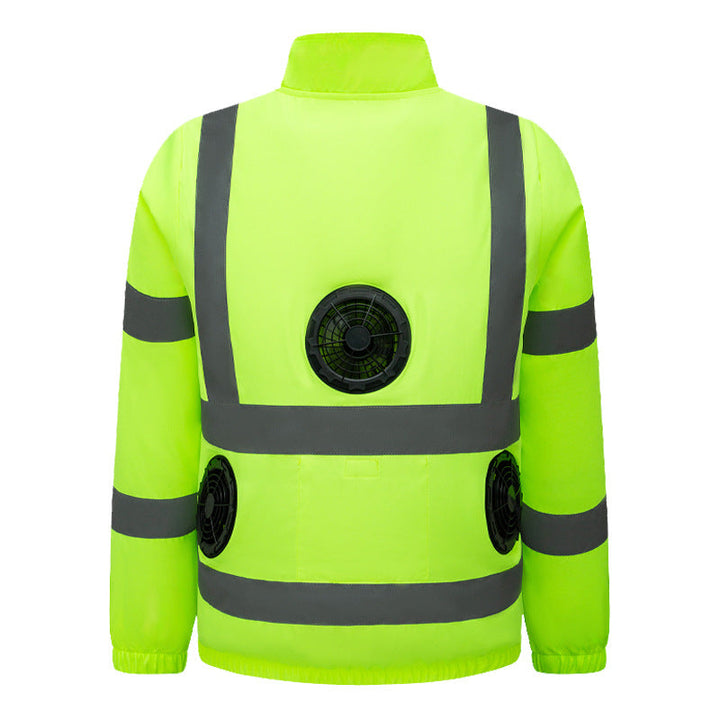 Unisex nan hochsichtbare Warnjacke mit reflektierenden Streifen und multifunktionalen Außentaschen Echo Archiv
