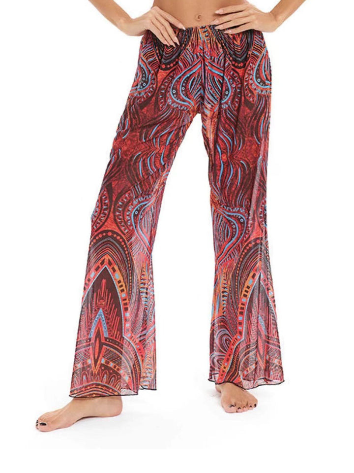 Damen Elegante Strandhose mit floralem Muster Echo Archiv