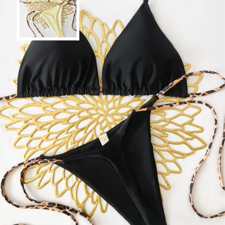 Damen Triangel-Bikini mit floralem Detail Echo Archiv