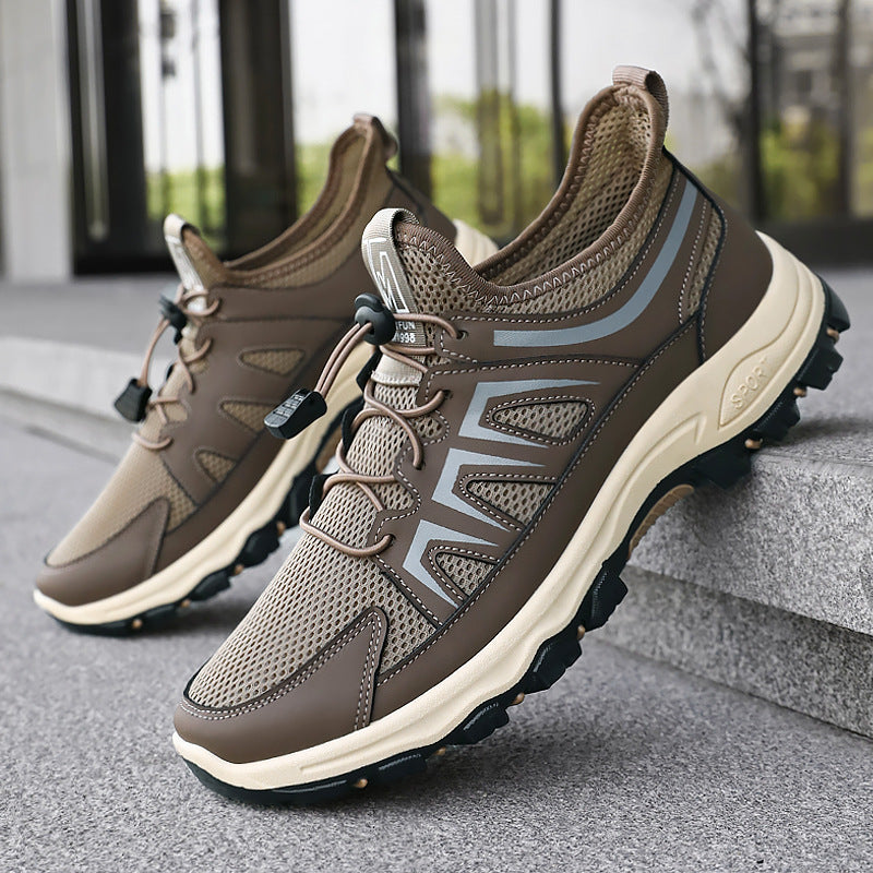 Herren nan atmungsaktiver Trekking-Sneaker mit Schnellzug-Schnürung, sockenähnlichem Meshschaft und griffiger Profilsohle Echo Archiv