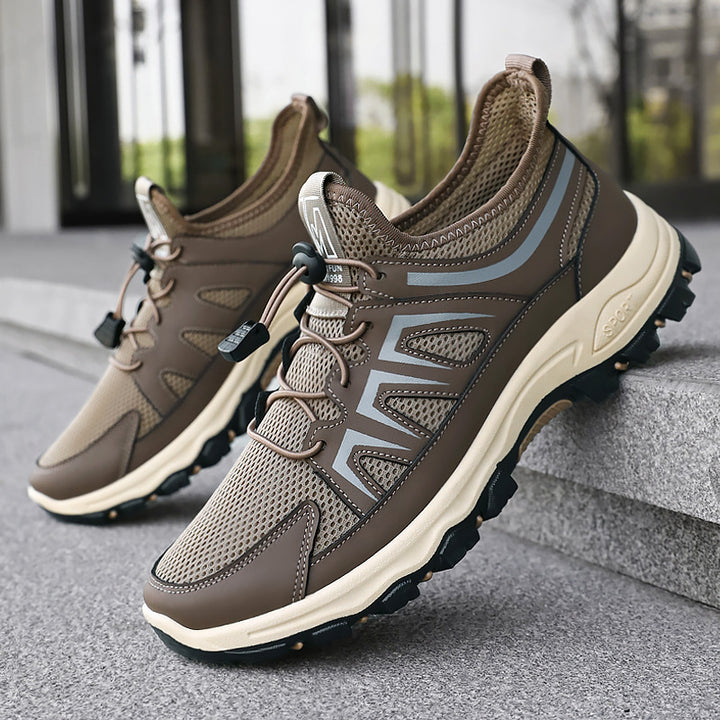 Herren nan atmungsaktiver Trekking-Sneaker mit Schnellzug-Schnürung, sockenähnlichem Meshschaft und griffiger Profilsohle Echo Archiv