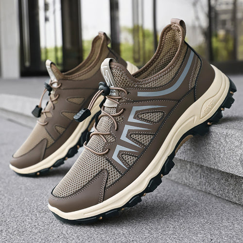 Herren nan atmungsaktiver Trekking-Sneaker mit Schnellzug-Schnürung, sockenähnlichem Meshschaft und griffiger Profilsohle Echo Archiv